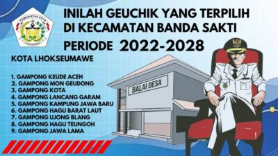 Inilah Geuchik Terpilih Kecamatan Banda Sakti Kota Lhokseumawe Periode 2022-2028