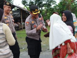 Seratusan Personel Polres Lhokseumawe Lakukan Pengamanan Humanis Pada Aksi Unras di Kawasan Eks PT Arun