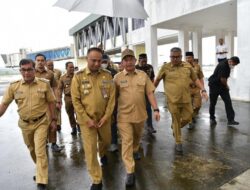 Pj Walikota Lhokseumawe Dampingi Kunker Menko Polhukam dan Mendagri di Aceh