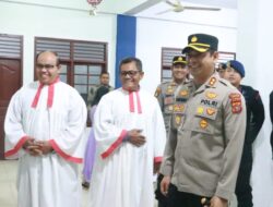 Kapolres Lhokseumawe Bersama Muspida Cek Pengamanan Malam Natal di Gereja