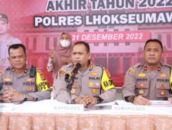 Sepanjang Tahun 2022, Polres Lhokseumawe Laksanakan Delapan Operasi