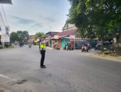 Strong Poin Pagi, Polantas Lhokseumawe Atur Lalin di Sejumlah Persimpangan