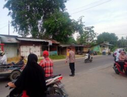 Personel Polsek Muara Batu Strong Poin di Simpang Pendidikan