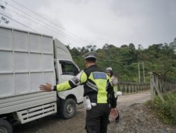 Libur Tahun Baru Imlek, Polantas Lhokseumawe Atur Lalin di Lintas Gunung Salak