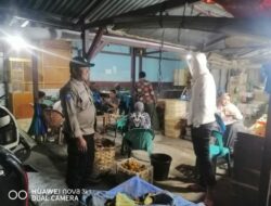 Patroli Dialogis, Personel Polsek Sawang Sambang Warga di Malam Hari