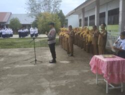 Personel Polsek Muara Batu Minta Siswa SMPN 1 Jauhi Aksi Kenakalan Remaja