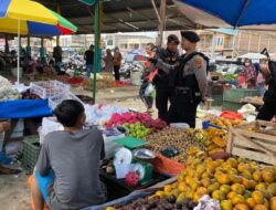 Antisipasi Premanisme, Tim URC Polres Lhokseumawe Patroli di Pasar Batuphat