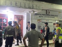 Personel Gabungan Polres Lhokseumawe Gelar Operasi Terpadu