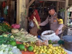 Turun ke Pasar Tradisional di Hari Libur, Ini yang Dilakukan Polisi di Nisam