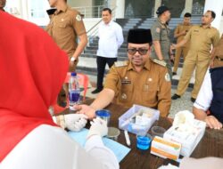 Pj Bupati dan Ketua PMI Aceh Utara Luncurkan Program Pegawai Donor Darah