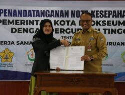 Pj Walikota Lhokseumawe Tanda Tangan MoU Dengan 6 Perguruan Tinggi