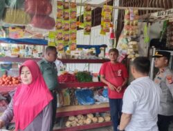 Kapolsek Meurah Mulia Bersama Muspika Cek Stok Sembako di Keude Karieng