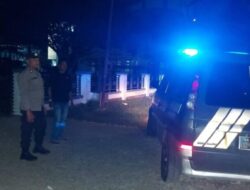 Cegah Aksi Kejahatan, Personel Polsek Banda Sakti Patroli Malam Hari di Tempat Rawan