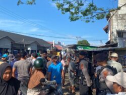 Antisipasi Premanisme, Tim URC Polres Lhokseumawe Patroli dan Sambang Pedagang di Pasar Tradisional