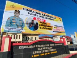 Polres Lhokseumawe Pasang Spanduk Himbauan Cegah Kenakalan Remaja di Setiap Sekolah