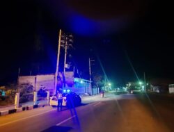 Polantas Lhokseumawe Patroli Malam Hari di Jalan Lintas Medan – Banda Aceh