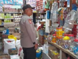 Sambang Pedagang di Pasar Keude Krueng Manyang Kuta Makmur, Polisi Cek Stok Sembako dan Beri Himbauan