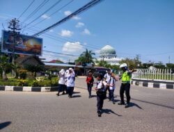 Strong Poin Pagi, Polantas Lhokseumawe Siaga  di Titik Rawan Macet