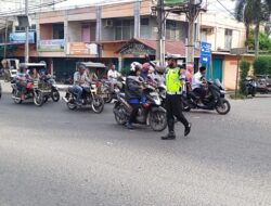 Cegah Kemacetan Jelang Buka Puasa, Polantas Lhokseumawe Strong Poin di Sejumlah Titik