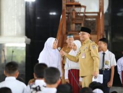 Pj Walikota Lhokseumawe semangati Ribuan siswa SD dan SMP pada pendidikan Ramadhan 2023.