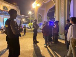 Tim URC Polres Lhokseumawe Lakukan Pengamanan Shalat Tarawih dan Patroli Antisipasi Guantibmas