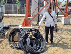 Personel Polsek Banda Sakti Amankan Tersangka Pencurian Kabel Tower Telkomsel 