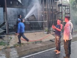 Dua Unit Ruko Ditinggal Mudik Terbakar di Syamtalira Bayu, Polisi Amankan TKP