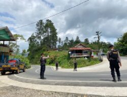 Tim URC Polres Lhokseumawe Patroli di Jalur Wisata Gunung Salak