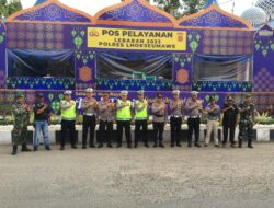 Tim Asistensi Ditlantas Polda Aceh Kunjungi Pos Yan Ops Ketupat Seulawah Banda Sakti 