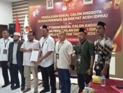 Syech Fadhil Jadi Calon DPD yang Daftar Pertama ke KIP Aceh