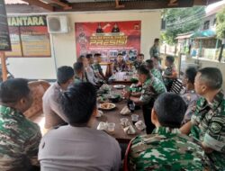 Sinergitas TNI-Polri, Polsek Dewantara dan Koramil Setempat Ngopi Bareng