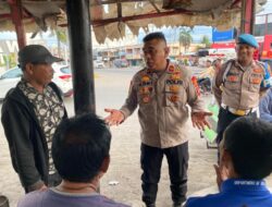 Kapolsek Muara Dua Ngopi Bareng dengan Abang Becak