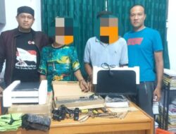 Gasak Gudang Dinas P dan K Aceh Utara di Lhokseumawe, Dua Tersangka Curat Diamankan Polisi 