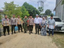 Kapolsek Samudera Kunjungi Rumah Duka Almarhum Ibunda dari Kanit Binmas