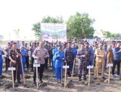 Hadiri Puncak Penanaman 2000 Pohon Mangrove Nasional, Kapolres Lhokseumawe Ajak Masyarakat Lestarikan Lingkungan