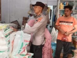 Antisipasi Kelangkaan, Personel Polsek Simpang Keuramat Kembali Pantau Stok Sembako