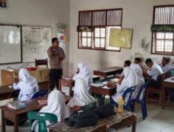 Personel Polsek Blang Mangat Sosialisasi Tentang Dampak Kenakalan Remaja di SMPN 11