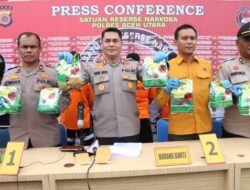 Polres Aceh Utara Gagalkan Peredaran Sabu Seberat 12 Kg