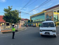 Polantas Lhokseumawe Strong Poin di Titik Penggal dan Rawan Laka