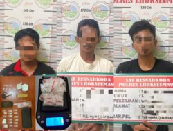 Tim Opsnal Sat Resnarkoba Polres Lhokseumawe Bekuk Tiga Tersangka Narkotika