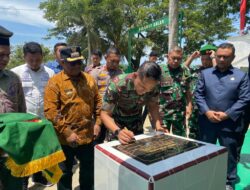 Dandim 0103/Aceh Utara Resmikan Saung Duk Pakat Secara Serentak di seluruh Koramil Aceh Utara.