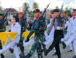 Dandim 0103/Aceh Utara Hadiri Upacara Penurunan Bendera Merah Putih.