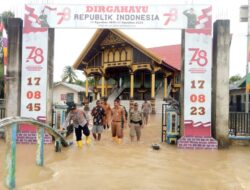 Kapolsek Bersama Unsur Muspika Pantau Desa Terdampak Banjir di Blang Mangat