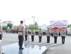 Kapolres Lhokseumawe Pimpin Sertijab Dua Kasat dan Enam Kapolsek