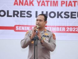 Kapolres Lhokseumawe Ramah Tamah Bersama Puluhan Anak Yatim