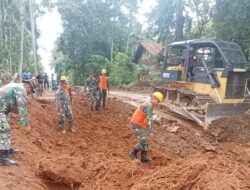 Pembukaan Jalan Penghubung Di Program TMMD  Capai 300 Meter