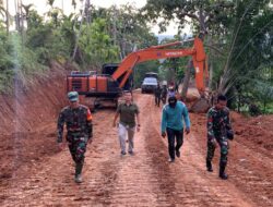 Dandim 0103/Aceh Utara Tinjau Langsung Pembukaan Jalan Pada TMMD Reg Ke 118 Di Sawang