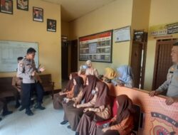 Kapolsek Simpang Keuramat Terima Kunjungan Siswa SMPN 3 dan Dewan Guru