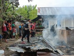 Satu Unit Rumah Terbakar di Samudera, Polisi Amankan TKP