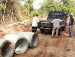 Satgas TMMD Kodim 0103/Aceh Utara Pasang Gorong Gorong di Sejumlah Titik